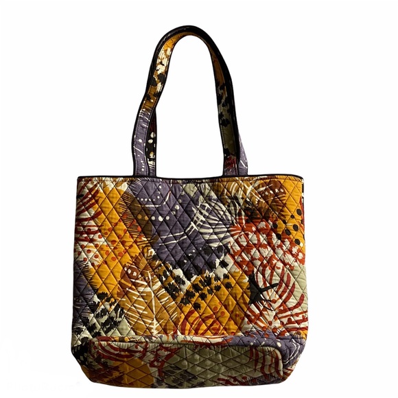 Vera Bradley Painter Feathers Tote Bag - Picture 1 of 12